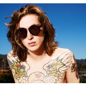 😎House of Holland On The Wire Round Sunglasses